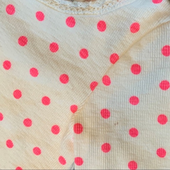 Sarah Jessica Parker for Gap Bunny patch pink polka dot long sleeve rib shirt 2T - Picture 4 of 7